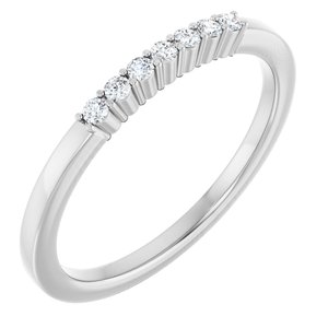 Platinum 1/10 CTW Lab-Grown Diamond Anniversary Band