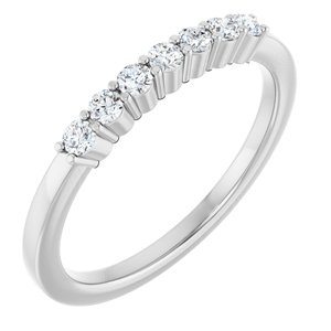 14K White Gold 1/5 CTW Natural Diamond Anniversary Band
