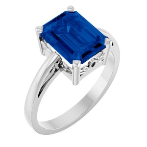 Solitaire Scroll Setting® Ring