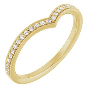 14K Yellow 1/8 CTW Lab-Grown Diamond  Band