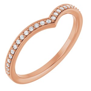 14K Rose 1/8 CTW Lab-Grown Diamond  Band