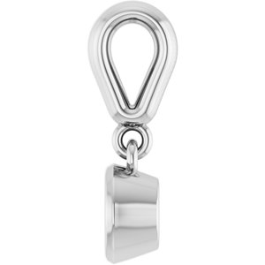 Sterling Silver 4.1 mm Round Charm/Pendant Mounting – image 6