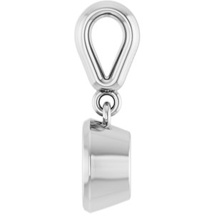 Sterling Silver 5.5 mm Round Charm/Pendant Mounting – image 6