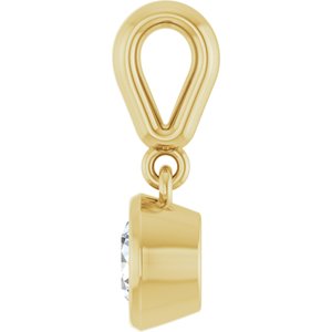10K Yellow Gold 4.8 mm Round Charm/Pendant Mounting – image 5