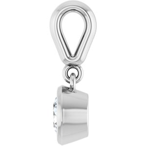 Continuum Sterling Silver 4.8 mm Round Charm/Pendant Mounting – image 5