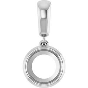 Continuum Sterling Silver 7 mm Round Charm/Pendant Mounting – image 2