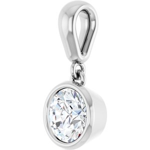Platinum 5.8 mm Round Charm/Pendant Mounting – image 3