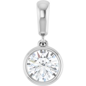 Sterling Silver 6 mm Round Charm/Pendant Mounting