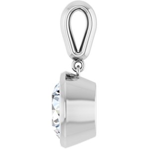 Platinum 10 mm Round Charm/Pendant Mounting – image 5