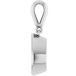 Sterling Silver 10x7 mm Pear Charm/Pendant Mounting – image 6