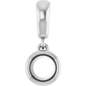 Platinum 4.8 mm Round Charm/Pendant Mounting – image 2