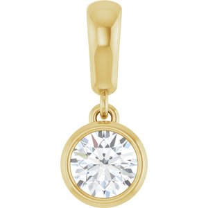 10K Yellow Gold 4.8 mm Round Charm/Pendant Mounting