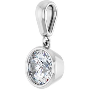 Sterling Silver 7 mm Round Charm/Pendant Mounting – image 3