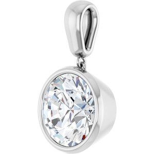 Sterling Silver 12 mm Round Charm/Pendant Mounting – image 3