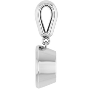14K X1 White Gold 9 mm Round Charm/Pendant Mounting – image 6