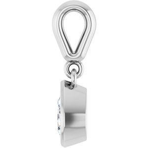 Sterling Silver 6x4 mm Pear Charm/Pendant Mounting – image 5