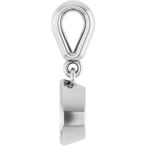 Sterling Silver 6x4 mm Pear Charm/Pendant Mounting – image 6