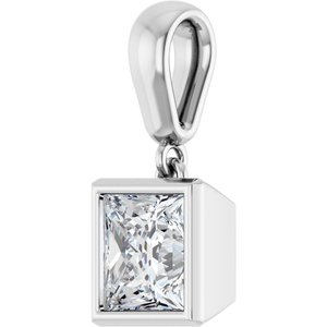 Continuum Sterling Silver 6x6 mm Square Charm/Pendant Mounting – image 3