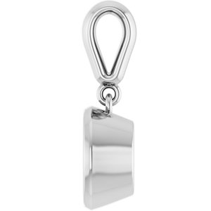 Sterling Silver 7.4 mm Round Charm/Pendant Mounting – image 6