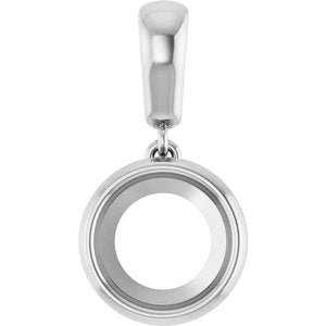 Continuum Sterling Silver 8 mm Round Charm/Pendant Mounting – image 2