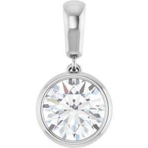 Continuum Sterling Silver 8 mm Round Charm/Pendant Mounting