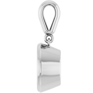 Sterling Silver 8.8 mm Round Charm/Pendant Mounting – image 6
