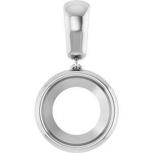 Continuum Sterling Silver 11 mm Round Charm/Pendant Mounting – image 2
