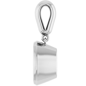 Continuum Sterling Silver 10x10 mm Cushion Charm/Pendant Mounting – image 6