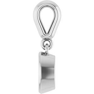 Continuum Sterling Silver 6x4 mm Oval Charm/Pendant Mounting – image 6