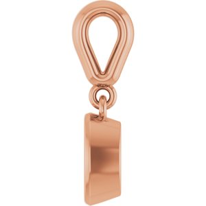 10K Rose Gold 6x4 mm Oval Charm/Pendant Mounting – image 6