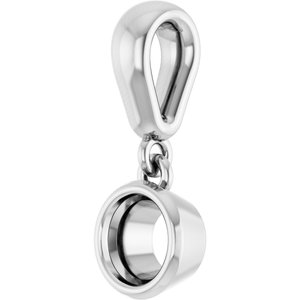 Platinum 4.4 mm Round Charm/Pendant Mounting – image 4