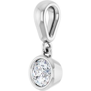 Platinum 4.4 mm Round Charm/Pendant Mounting – image 3