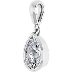 Continuum Sterling Silver 9x6 mm Pear Charm/Pendant Mounting – image 3