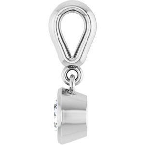 Platinum 4.4 mm Round Charm/Pendant Mounting – image 5