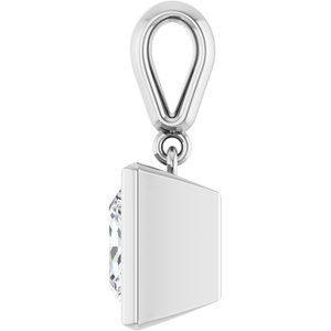 Continuum Sterling Silver 7.5x7.5 mm Square Charm/Pendant Mounting – image 5