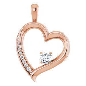 Accented Heart Pendant