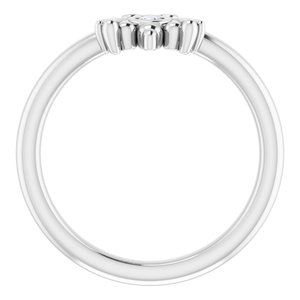 Sterling Silver .04 CTW Natural Diamond Bee Youth Ring
