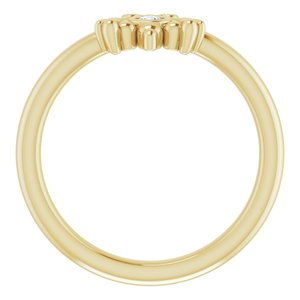 14K Yellow Gold .04 CTW Natural Diamond Bee Youth Ring
