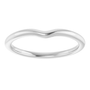 18K Palladium White Matching Band