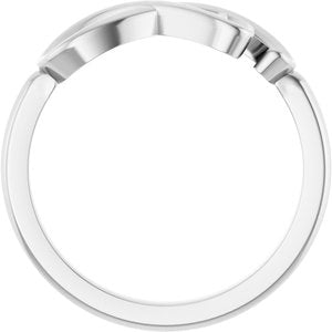 Infinity-Inspired Heart Ring