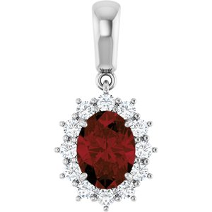Halo-Style Necklace or Pendant
