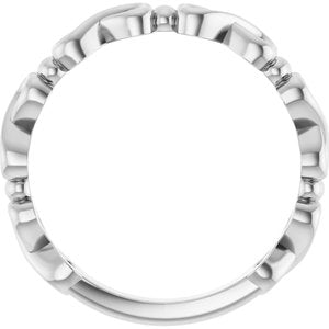 Infinity-Inspired Heart Ring