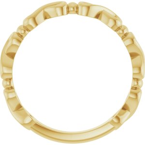 Infinity-Inspired Heart Ring