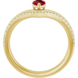 Negative Space V Ring