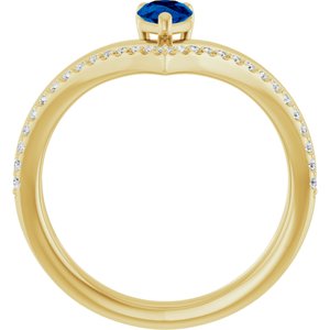 Negative Space V Ring