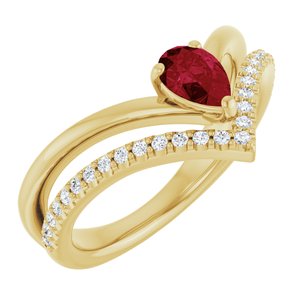 Negative Space V Ring