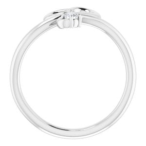 Platinum .06 CTW Natural Diamond Heart Ring