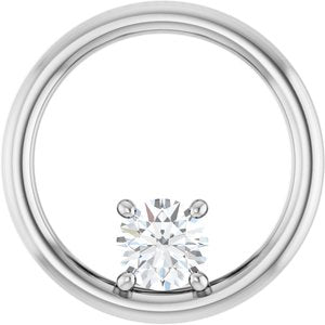 Platinum  4.8 mm Round Pendant Mounting