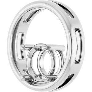 18K White Gold  8 mm Round Pendant Mounting – image 4