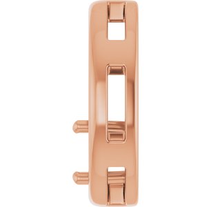 10K Rose Gold  5.5 mm Round Pendant Mounting – image 6